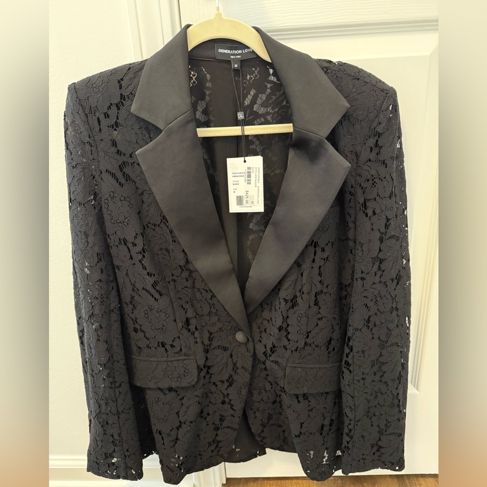 NWT Generation Love Zoya Blazer in Black size Medium